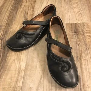 Naot Matai Mary Janes Black Leather